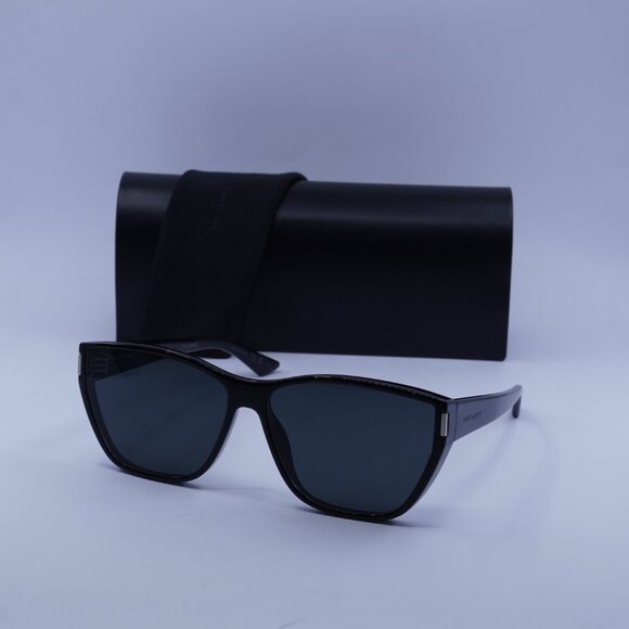 Saint Laurent SL 758 001 Cat Eye Sunglasses - Black/Grey - Picture 5 of 11